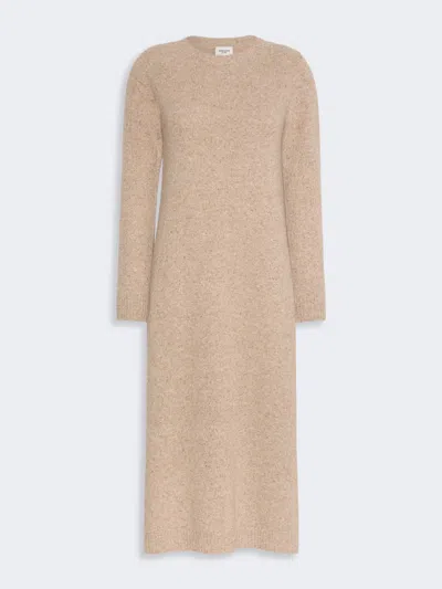 Max Mara Dress In Wool-blend Tweed In Neutral