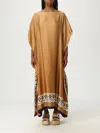 Max Mara Belli Satin Kaftan In Gold