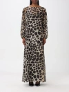 Max Mara Studio Midi Dress In Beige