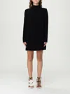Max Mara Stand-up Collar Mini Dress With Long Sleeves