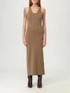 Max Mara Women's Simeone Linen Sleevesless Dress In Brown