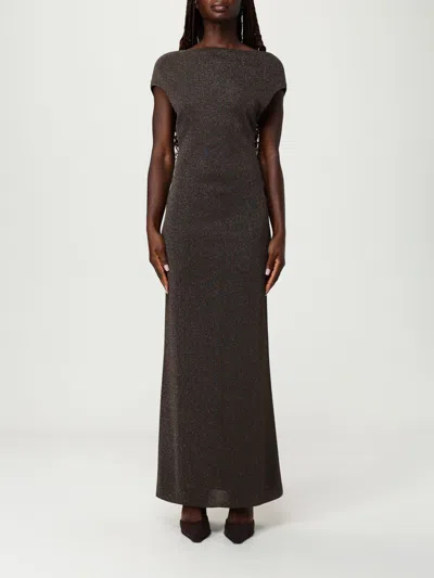 MAX MARA DRESS MAX MARA WOMAN COLOR BROWN,431588032