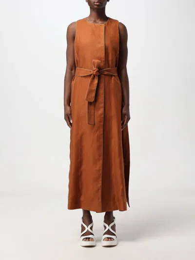 Max Mara Dress  Woman In Brown
