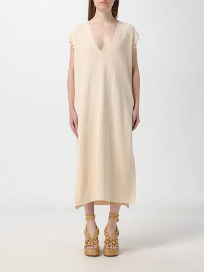 MAX MARA DRESS MAX MARA WOMAN COLOR CREAM,F47629078