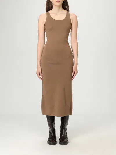 MAX MARA DRESS MAX MARA WOMAN COLOR HAZEL,431559119