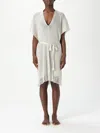 Max Mara V-neck Dress In White