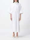 Max Mara Studio Woman Top White Size 4 Cotton In White