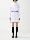 Max Mara Dress Woman White In Weiss
