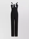 Max Mara Estro Jumpsuit With Interchangeable Ribbon In Black