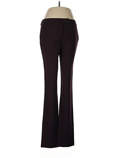 Pre-owned Max Mara Dress Pants In Burgundy