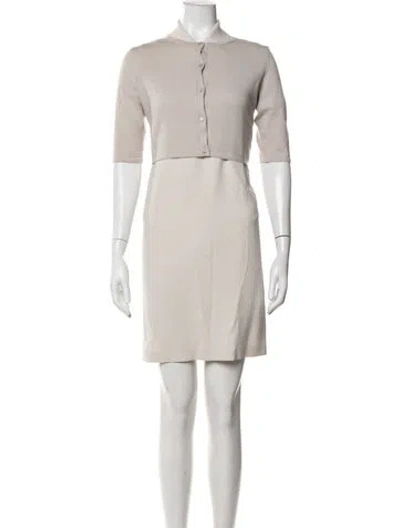 Pre-owned Max Mara Dress Set W/ Tags In Neutrals