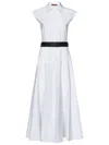 Max Mara Studio Bairo Dress Optic White In White