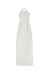 Max Mara Europa Canvas Maxi Dress In White