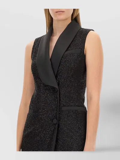 MAX MARA DRESS WITH BUTTON DETAIL AND SHAWL COLLAR