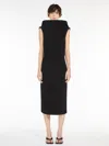Max Mara Dress With Raised Collar In Black