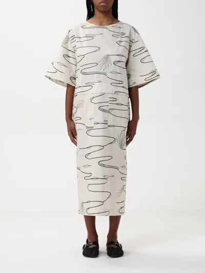 Max Mara Dress Woman Beige In Cream
