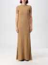 Max Mara Dress Woman Beige Women In Cream