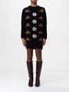 Max Mara Maracas Knitted Dress Black In Black