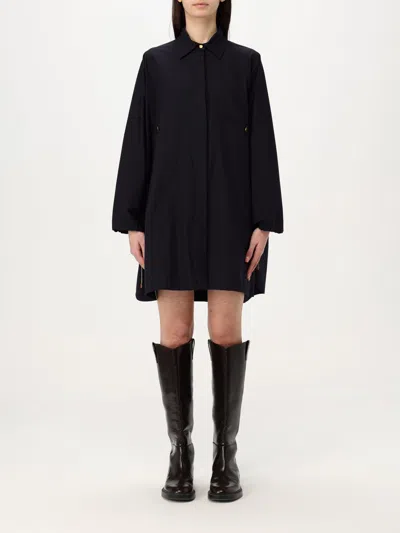 Max Mara Dress Woman Blue In Black