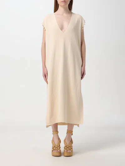 Max Mara Dress Woman Cream In Neutral