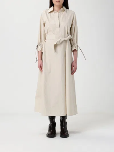 Max Mara Dress  Woman Color Brown In Neutral