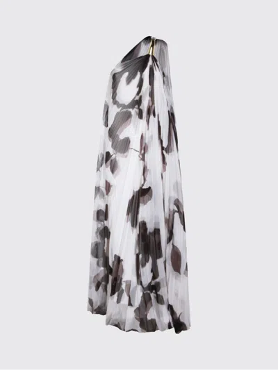 MAX MARA MAX MARA PIANOFORTE PRINTED CHIFFON ONE-SHOULDER DRESS