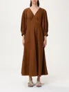 Max Mara Dress Woman Tobacco In Brown