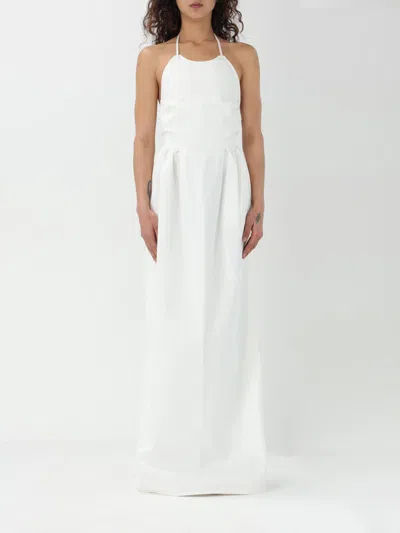 Max Mara Dress Woman White In Red