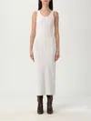 Max Mara Wool Maxi Dress In White