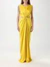 Max Mara Dress Woman Yellow In Yellow
