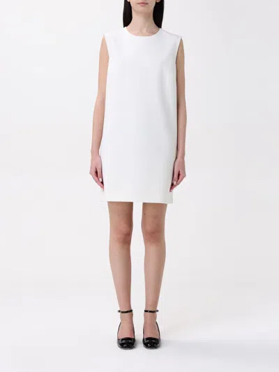 Max Mara Dress Woman Yellow Cream In White