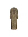 Max Mara Silk Printed Maxi Tunic Dress