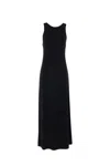 Max Mara Pompei Viscose Blend Crepe Long Dress
