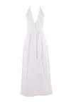 Max Mara Belted Cotton-blend Gabardine Maxi Dress