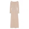 Max Mara Back V-neckline Lurex Dress