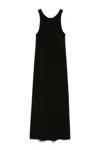Max Mara Garda Viscose Jersey Midi Dress In Black