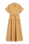 Max Mara Agoraio Cotton Poplin Shirt Dress In Nude
