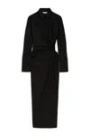 Max Mara Cotton Dress With Cut-out Design And Ruched Detail