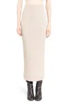 Max Mara Wool-cashmere-blend Maxi Skirt In Beige