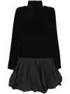 Max Mara Velvet Osso In Black