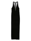 Max Mara Pianoforte Concealed Zip Sleeveless Racerback In Black