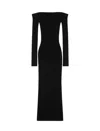 Max Mara Wool And Cashmere-blend Maxi Dress In Black