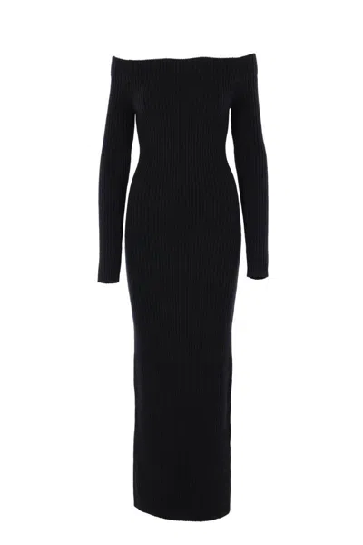 Max Mara Arnes 1234 Sheath Dress In Wool And Cachemire In Black
