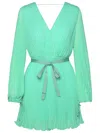 Max Mara Visita Green Polyester Dress In Green