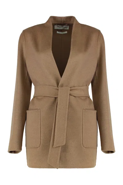 Max Mara Classy Coat Style Jacket In Brown
