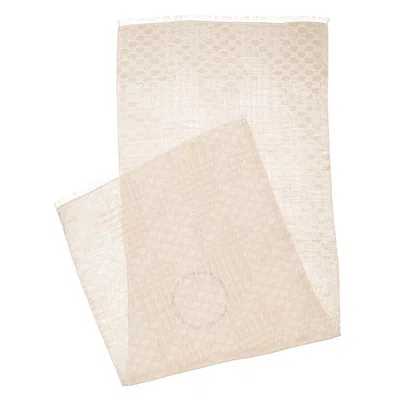Max Mara Drina Jacquard-knit Wool And Silk Stole In Neutral