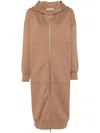 Max Mara Long Jersey Sweatshirt In Brown