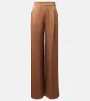 Max Mara Dritto Satin Wide-leg Pants