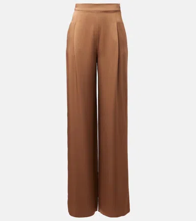 Max Mara Dritto Satin Wide-leg Pants