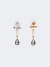Max Mara Drop Pendant Earrings In Silver